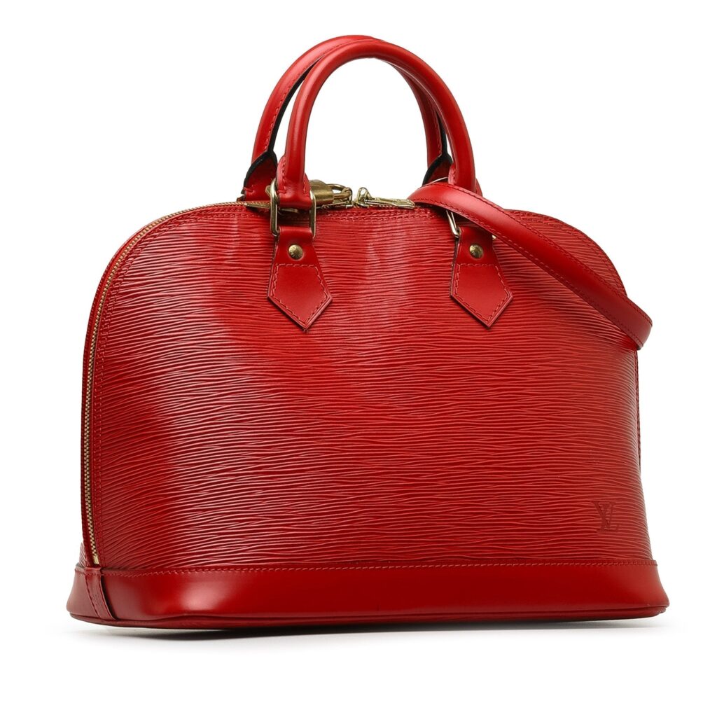 Red Louis Vuitton Epi Alma PM Handbag - Product Image 2