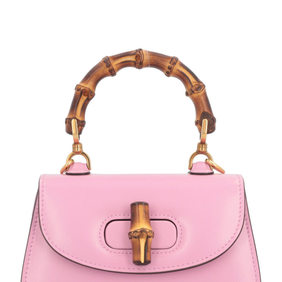 GUCCI Bamboo Mini Top Handle Bag Pink | Studio Nafay
