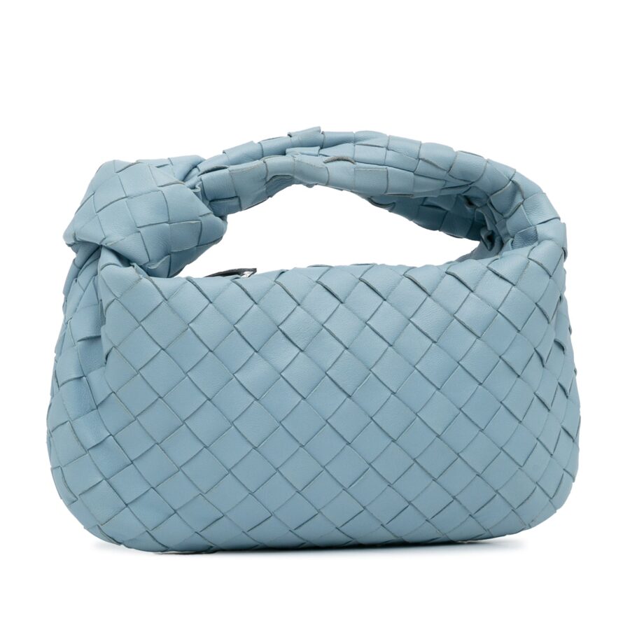 Bottega Veneta Jodie Mini Blue Intrecciato | Studio Nafay