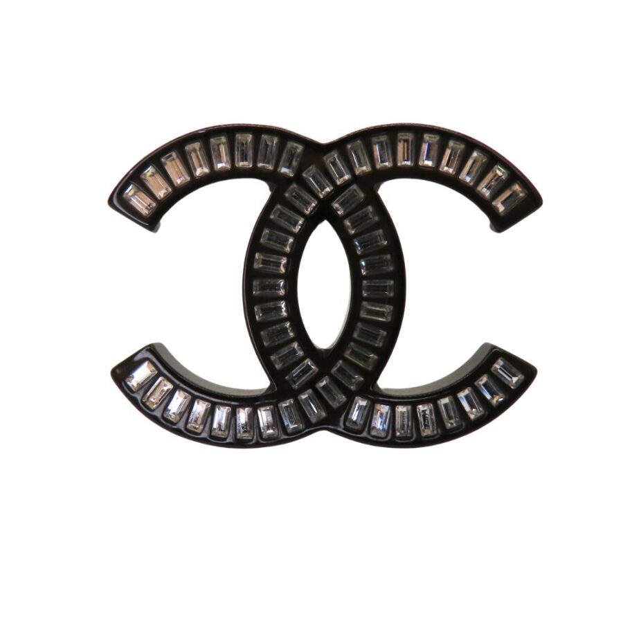 Chanel Coco Mark Brooch Rhinestone Classic Flap Tote | Studio Nafay
