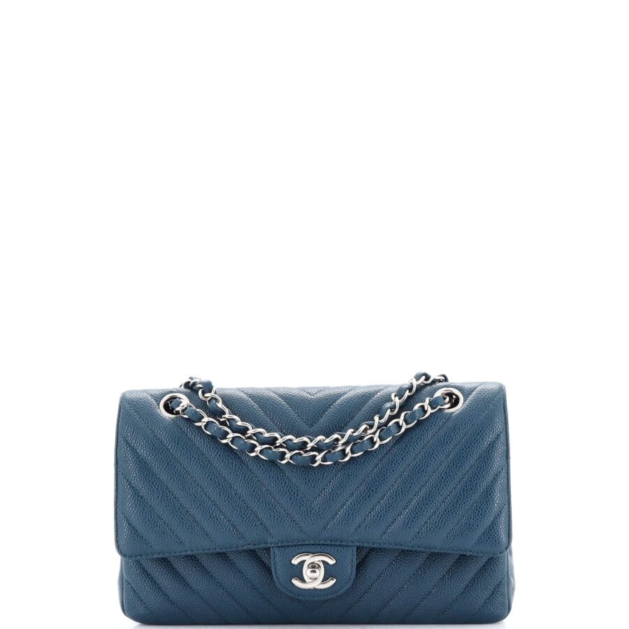 CHANEL Classic Double Flap Bag Chevron Caviar Medium | Studio Nafay