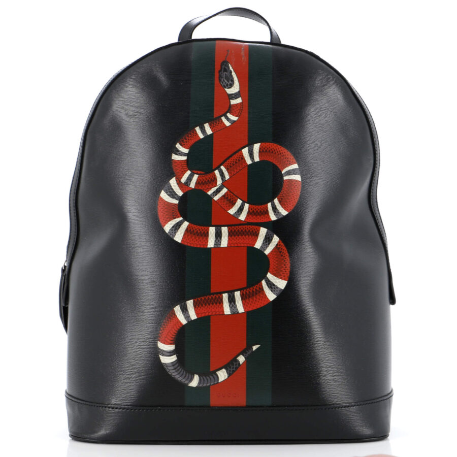 Kingsnake Web Backpack Printed Leather | Studio Nafay
