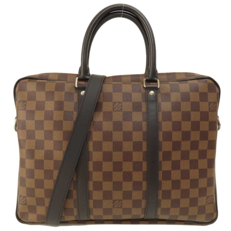 Louis Vuitton Damier Canvas Ebene Damier Canvas Handbag | Studio Nafay