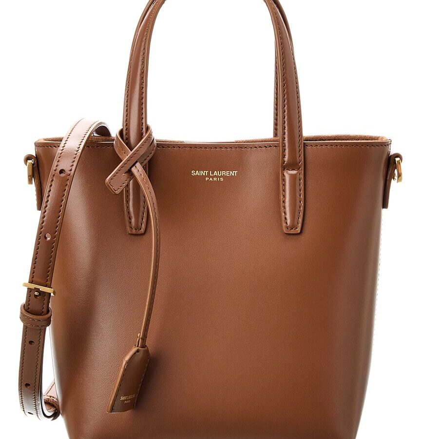 Saint Laurent Toy Mini Leather Shopping Tote | Studio Nafay
