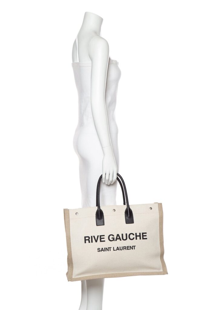 Saint Laurent Cream and Beige Rive Gauche Tote - Product Image 2
