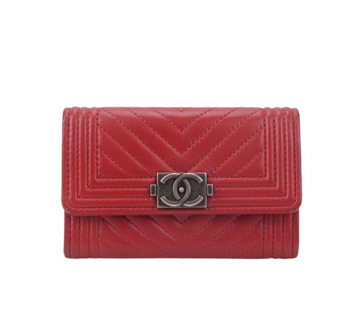 Chanel Leboy Wallet red Luxury Designer Handbag
