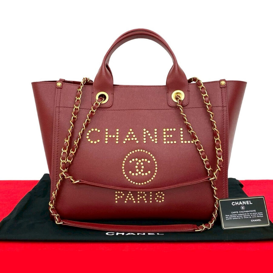 Chanel Deauville Caviar Skin 2way Bag | Studio Nafay