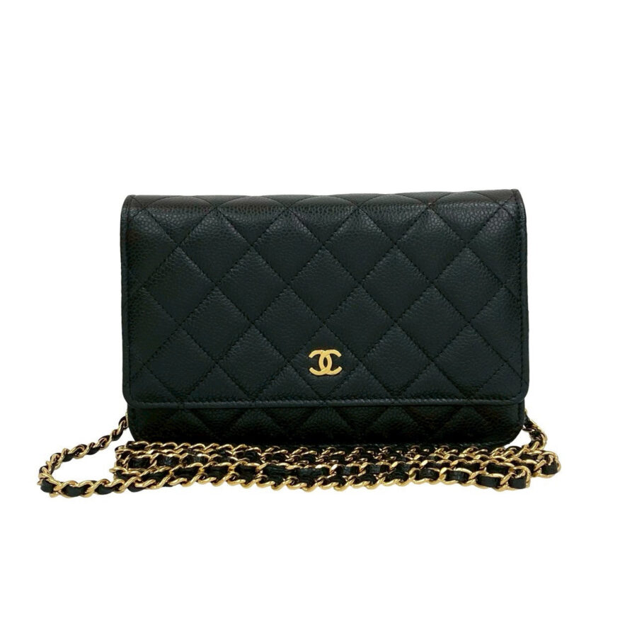Chanel Matelassé Caviar Skin 2way Wallet on Chain Crossbody | Studio Nafay