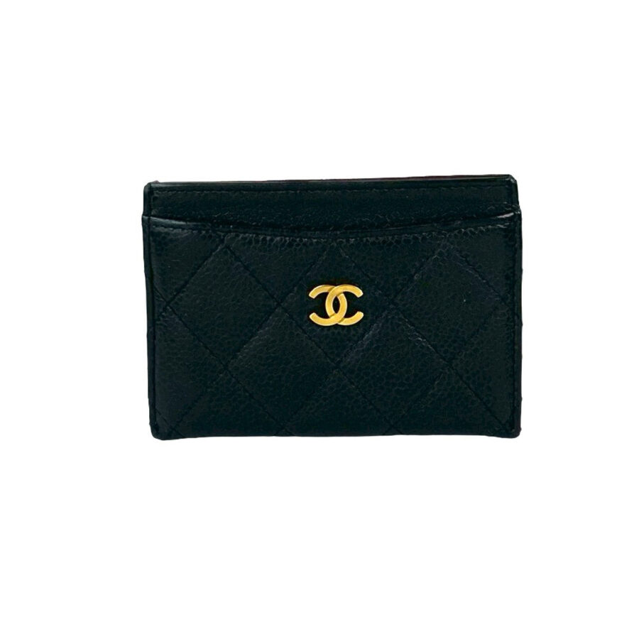 Chanel Matelassé Caviar Leather Card Case Handbag | Studio Nafay