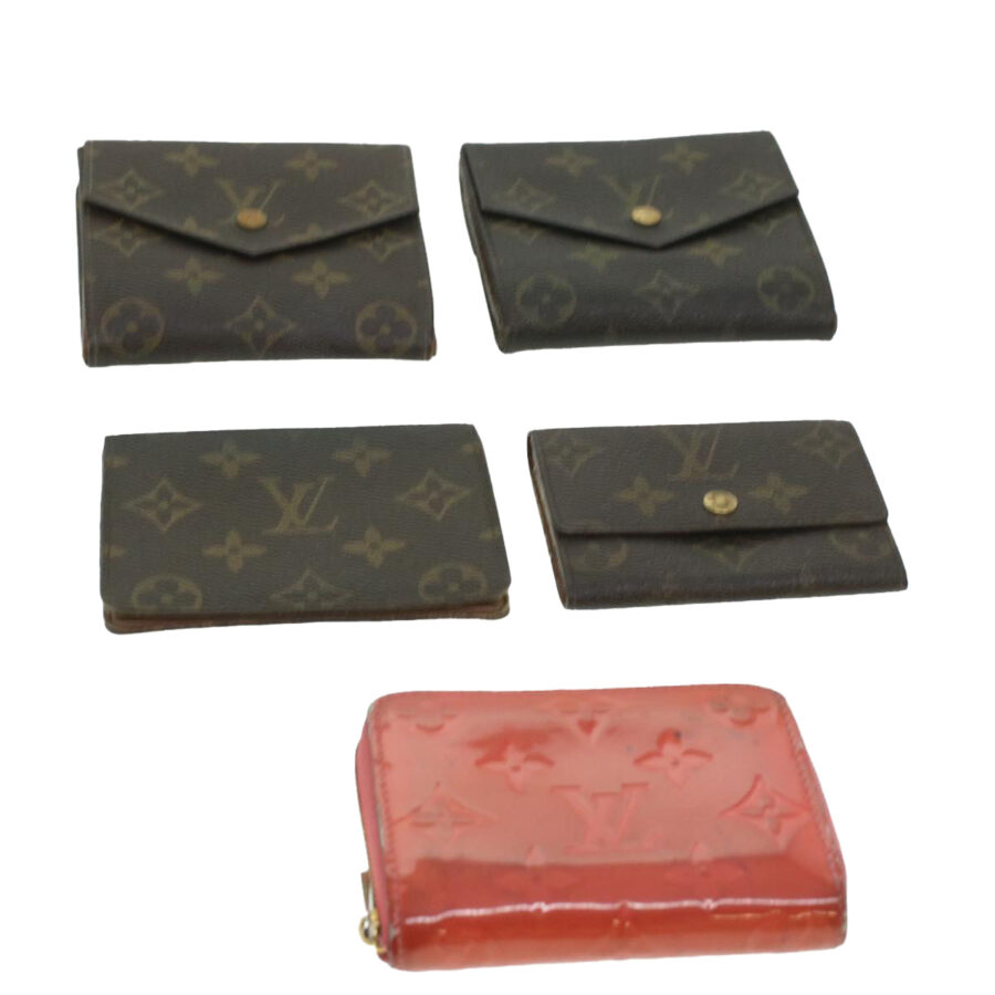 LOUIS VUITTON Monogram Monogram Vernis Wallet 5Set Pink LV Auth am3676 | Studio Nafay