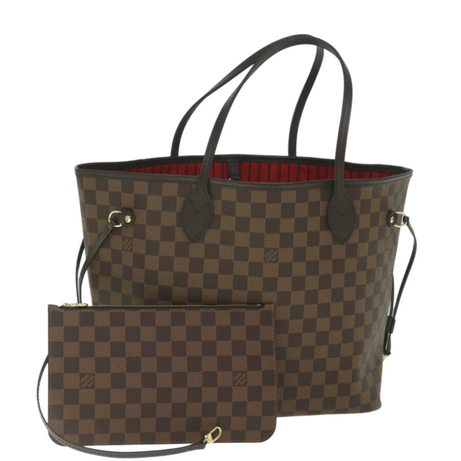 LOUIS VUITTON Damier Ebene Neverfull MM Tote Bag LV Auth ar10580S | Studio Nafay