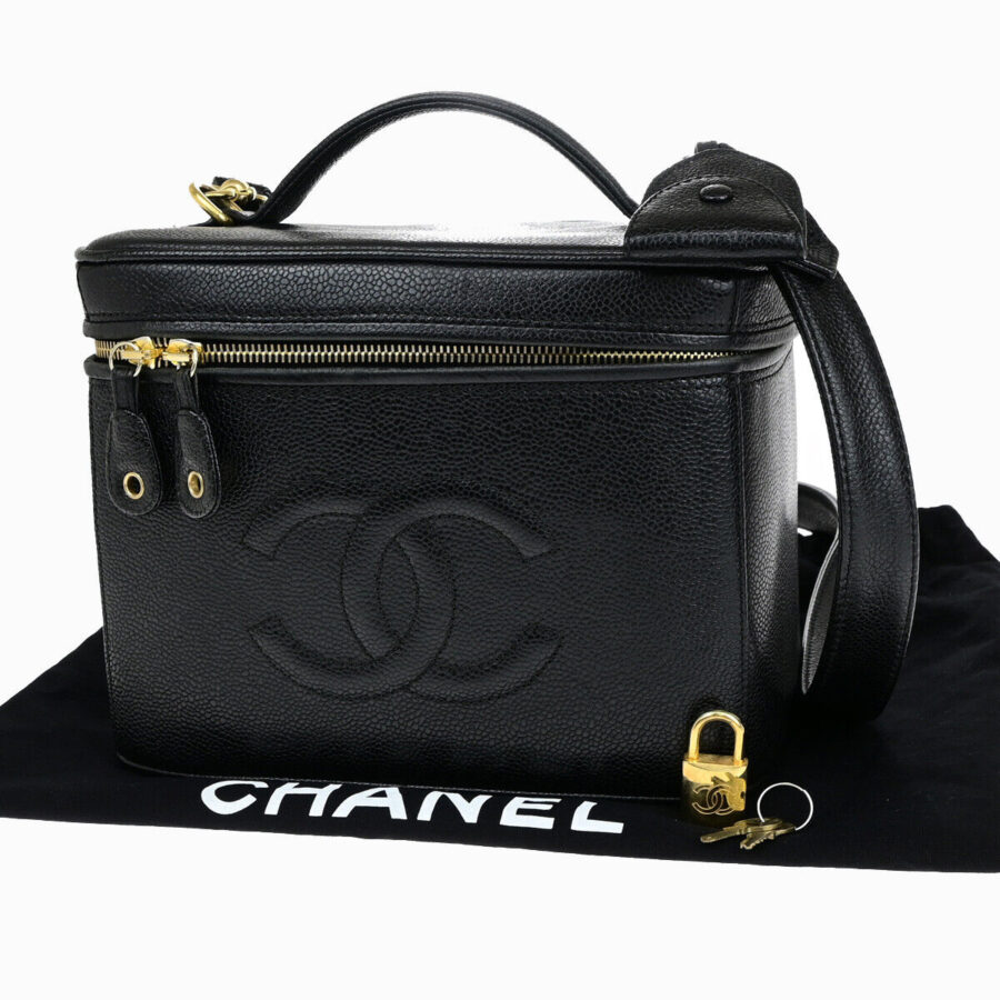 Chanel Cc Logo Vanity 2Way Hand Bag | Studio Nafay