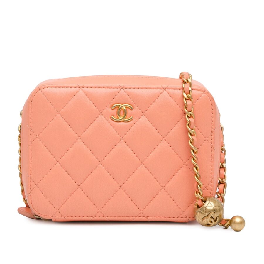 Chanel Cc Quilted Lambskin Pearl | Studio Nafay