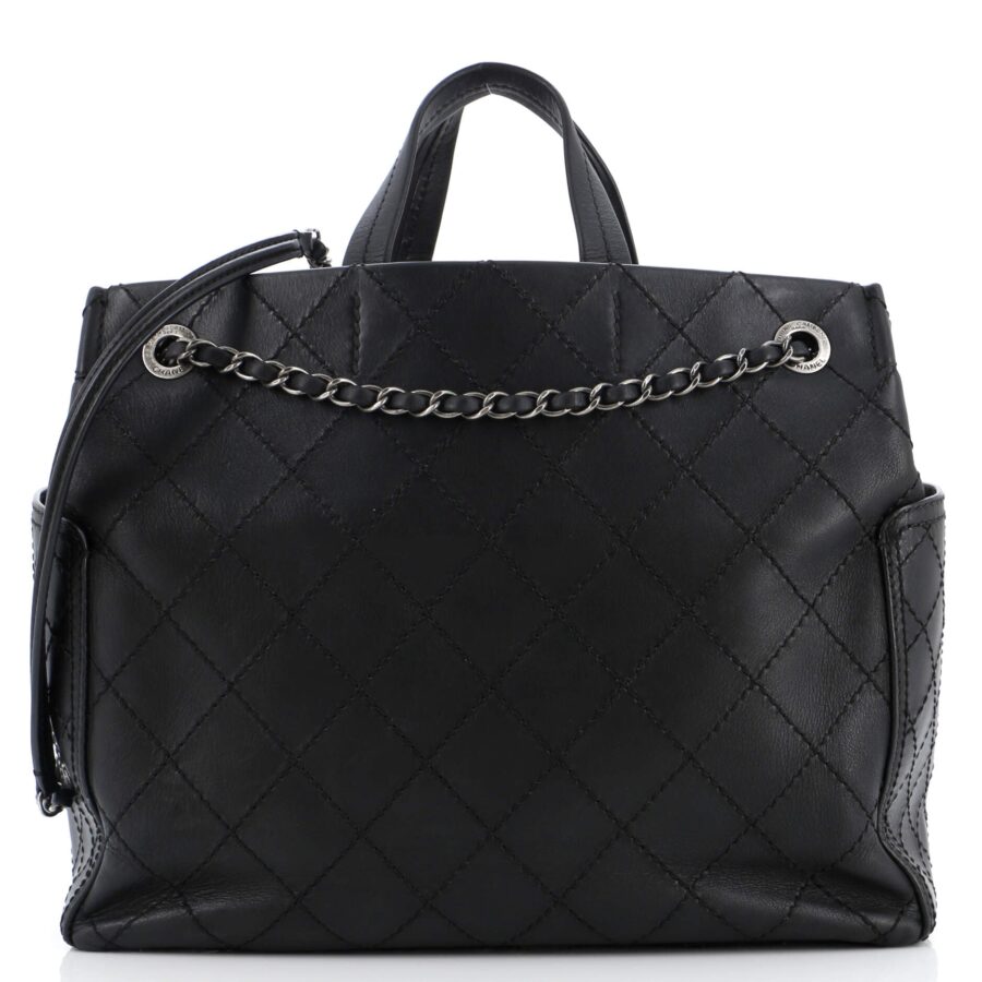 Chanel Cc Pocket Tote Quilted Calfskin | Studio Nafay