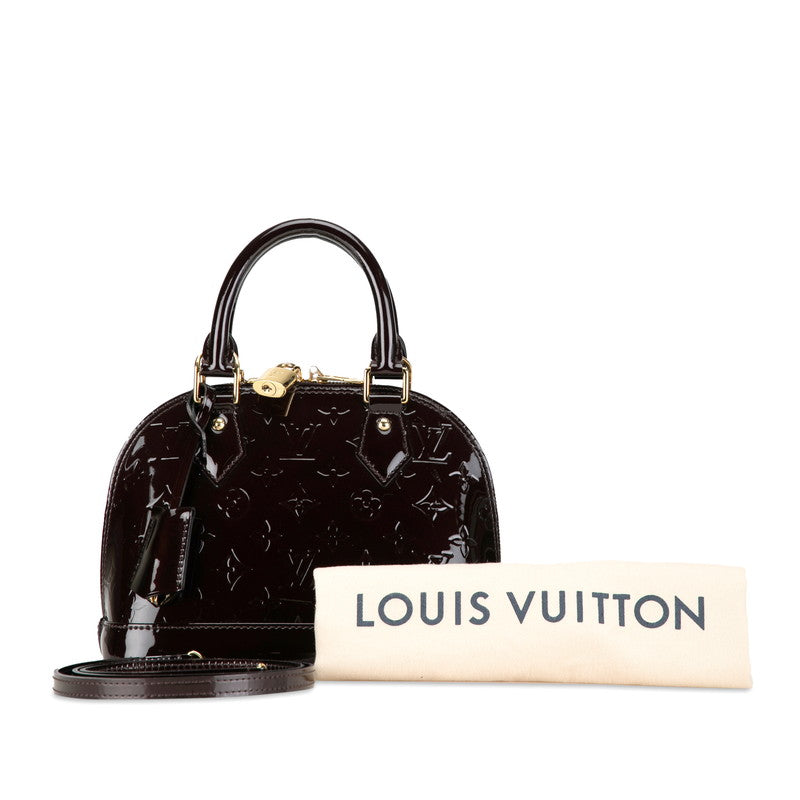 Louis Vuitton Monogram Vernis Alma BB Handbag Shoulder Bag 2WAY Amarant Pearl Patent Leather Louis Vuitton | Studio Nafay