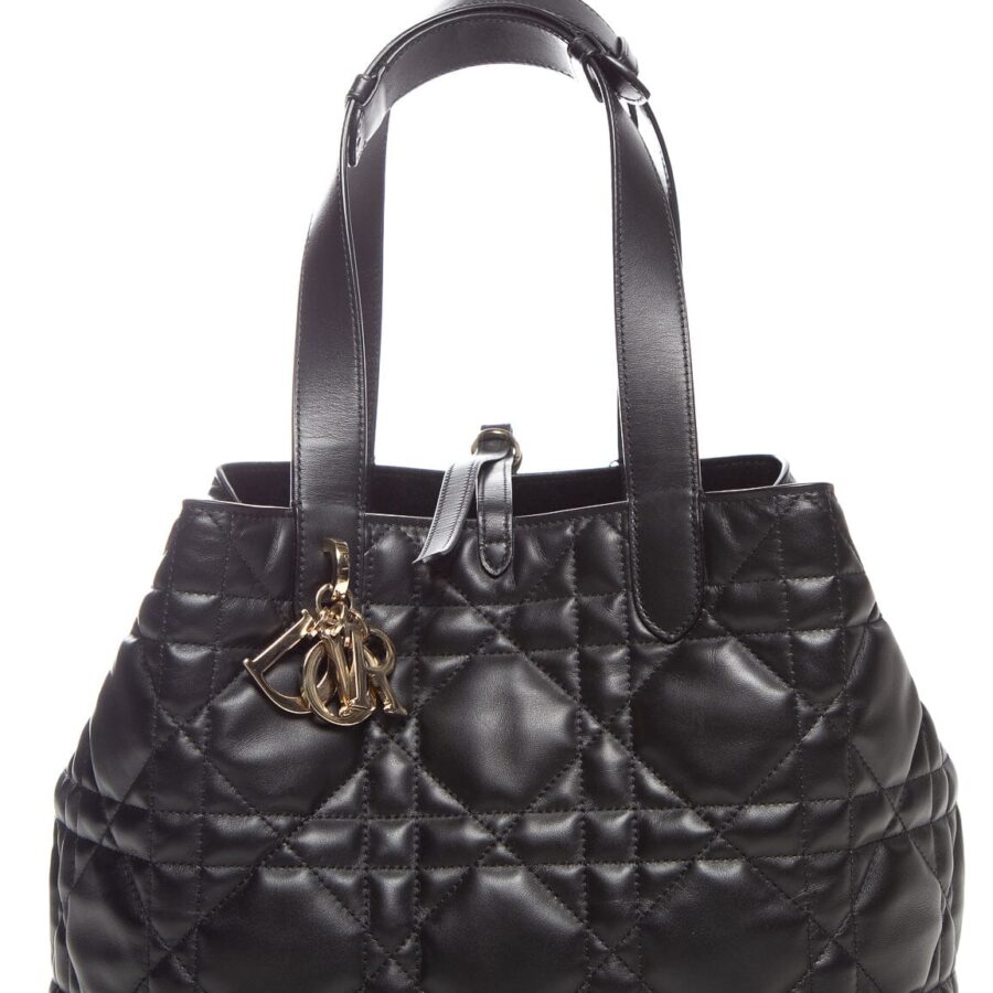 Dior Black Cannage Toujours Handbag | Studio Nafay
