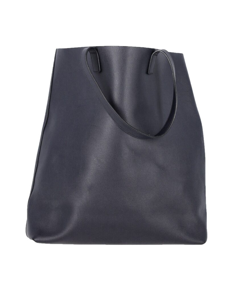 Saint Laurent Bold Shopping Tote Bag in Black Calfskin Leather - Product Image 2