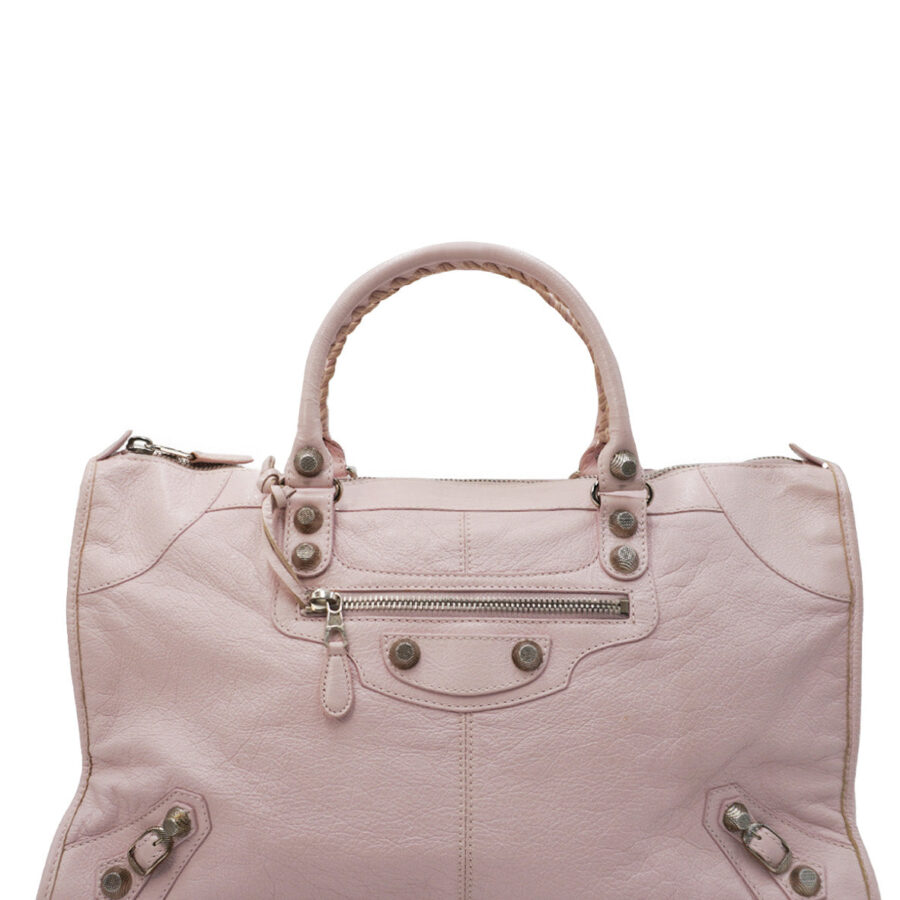 Agneau Giant 12 Silver Hardware City Pink | Studio Nafay