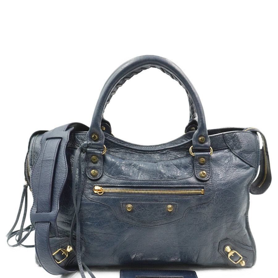 Classic City M Metallic Edge in Navy | Studio Nafay