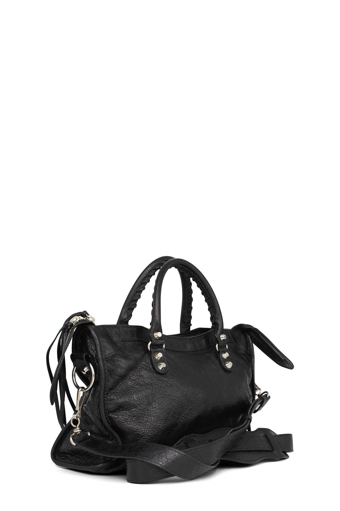 Classic City S Black with Silver Hardware