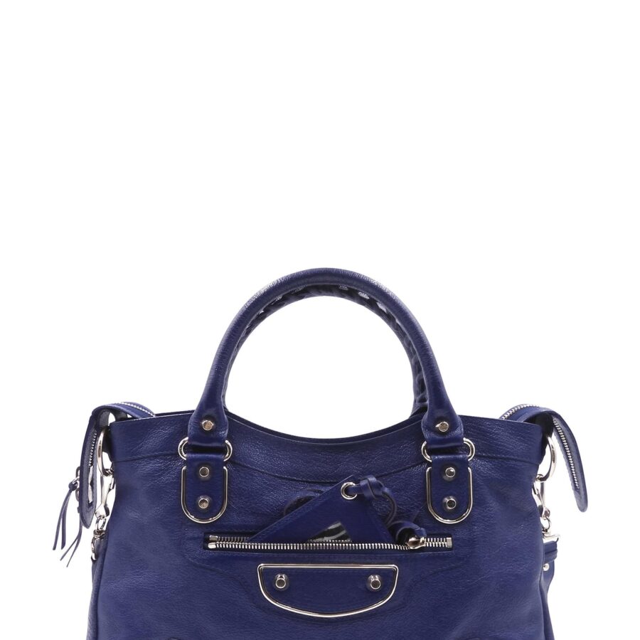 Motocross Metallic Edge Town Bag Blue | Studio Nafay