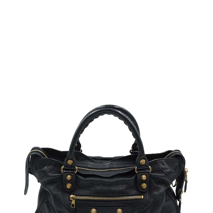 Motocross Classic City Grained Calfskin Leather Black | Studio Nafay