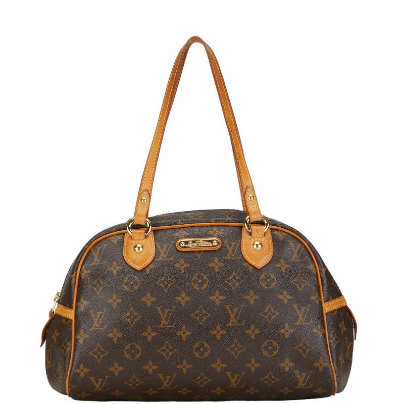 Louis Vuitton Monogram Montgomery PM Handbag Brown PVC Leather Louis Vuitton | Studio Nafay