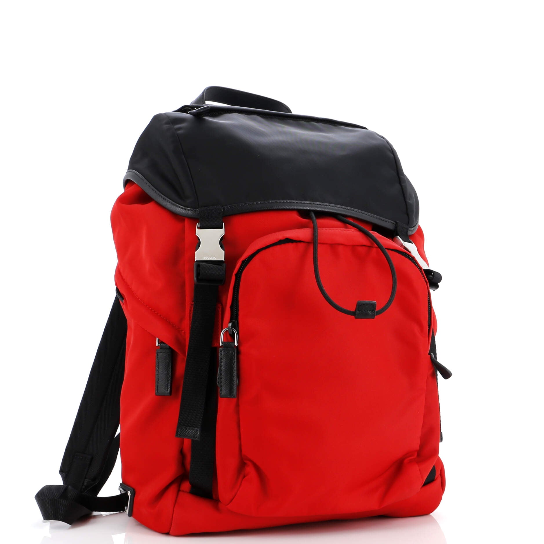 Double Buckle Backpack Tessuto Medium