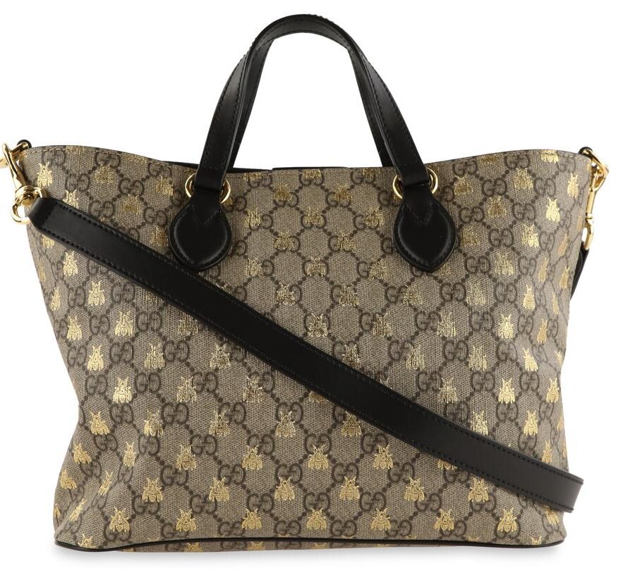 Gucci Bees Gg Supreme Canvas Tote | Studio Nafay
