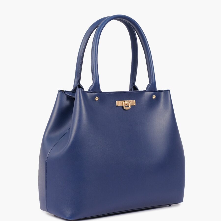 Blue zipper Tote Bags | Studio Nafay