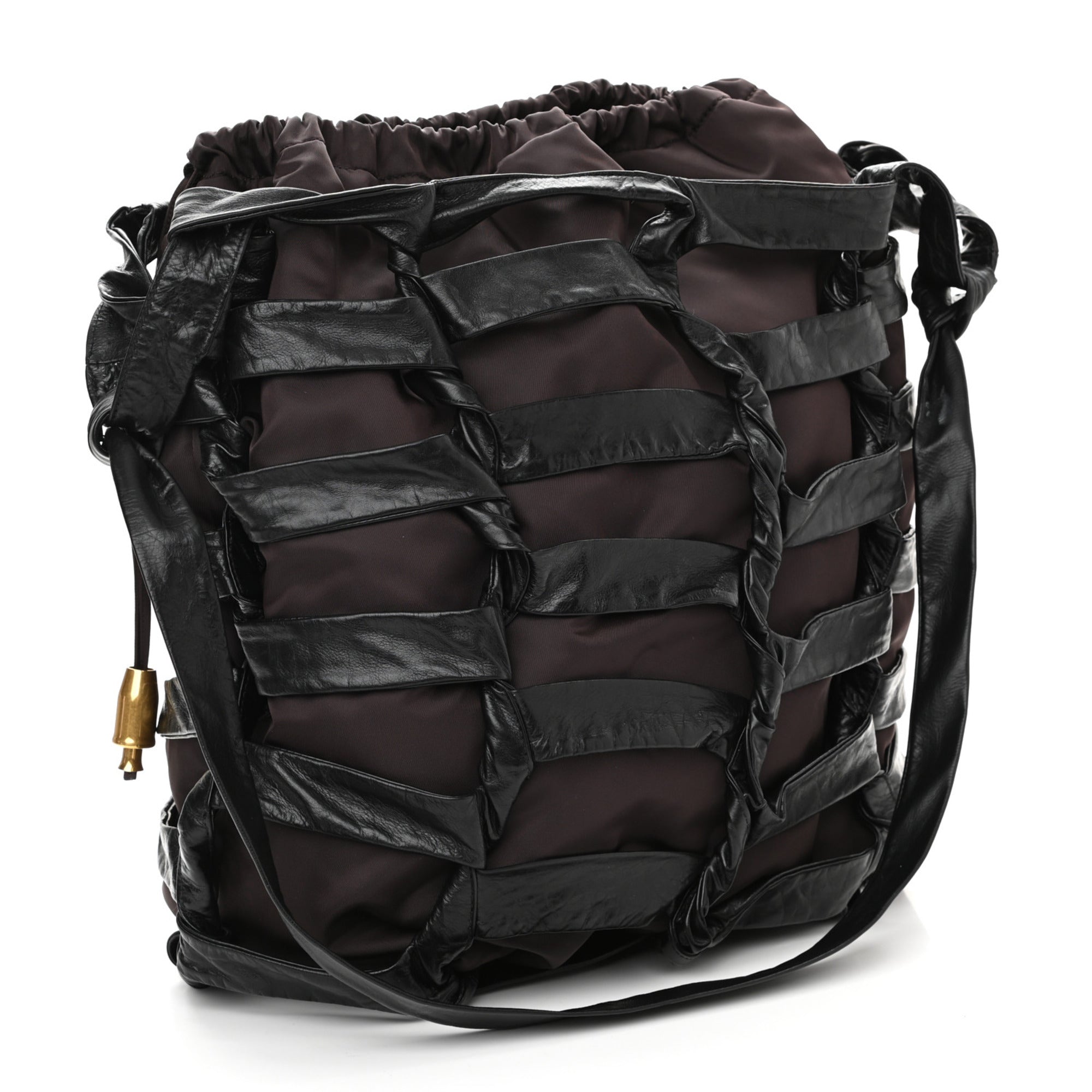 Bottega Veneta Cowhide Crossbody Bucket Bag