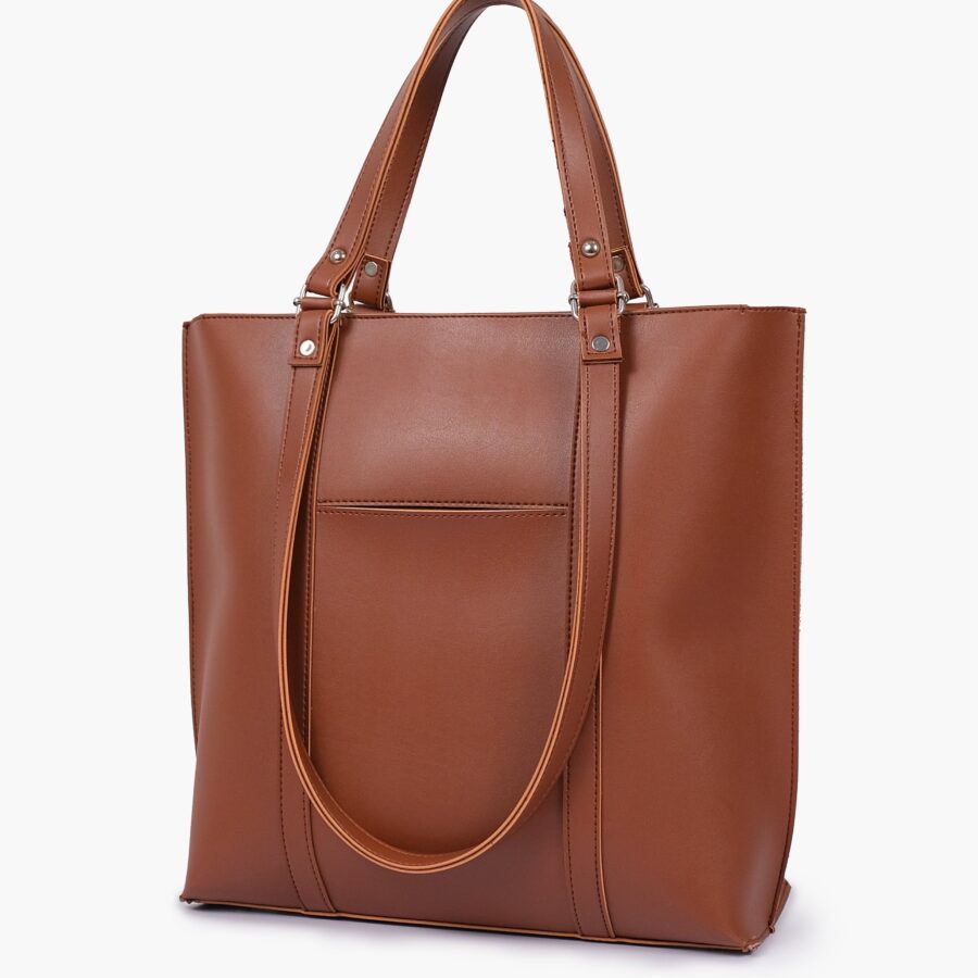 Brown double-handle Tote Bags | Studio Nafay