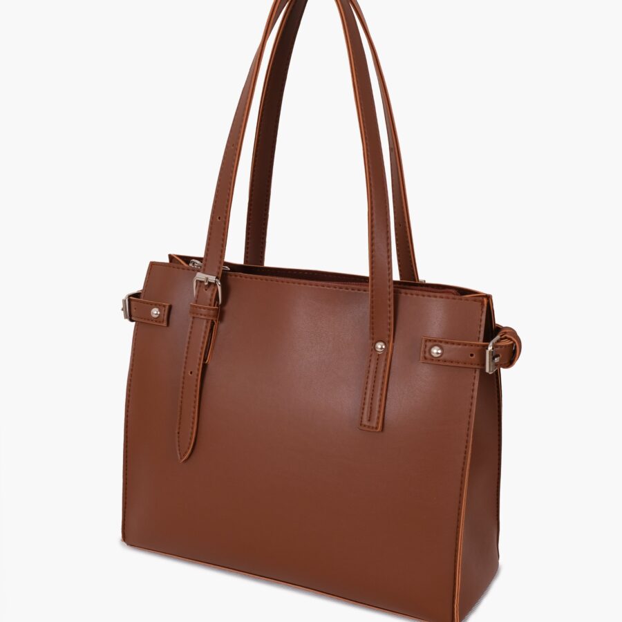 Brown satchel Tote Bags | Studio Nafay