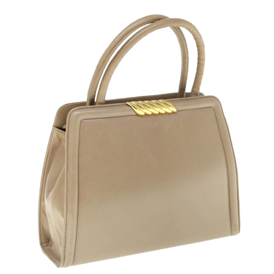 BALENCIAGA Hand Bag Leather Beige Auth bs11037 | Studio Nafay