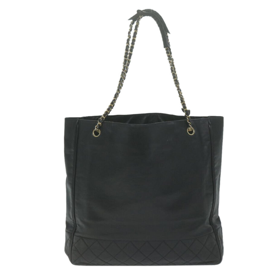CHANEL Chain Shoulder Bag Leather Black CC Auth bs11894 | Studio Nafay