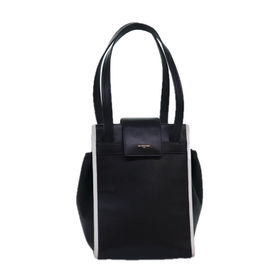 BALENCIAGA Shoulder Bag Leather Black Auth bs14918 | Studio Nafay