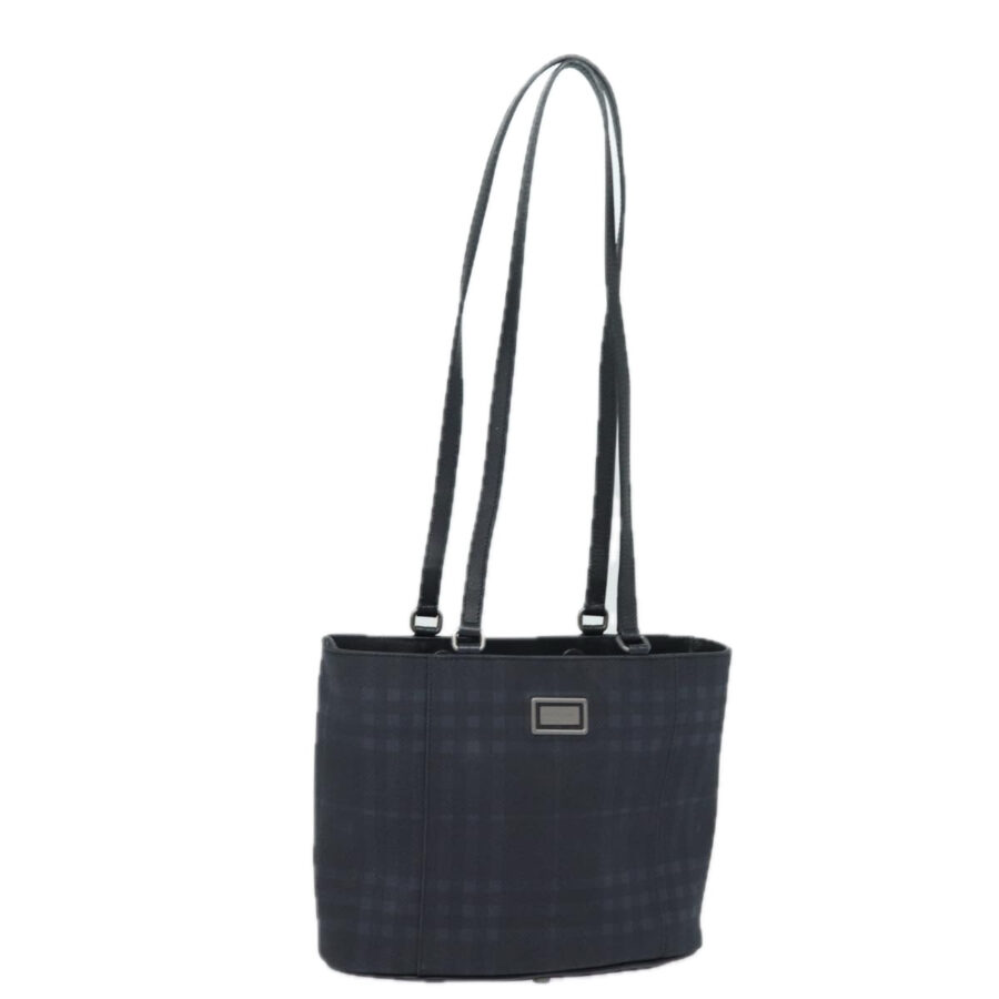 Burberry Nova Check Shoulder Bag PVC Black Auth bs15452 | Studio Nafay