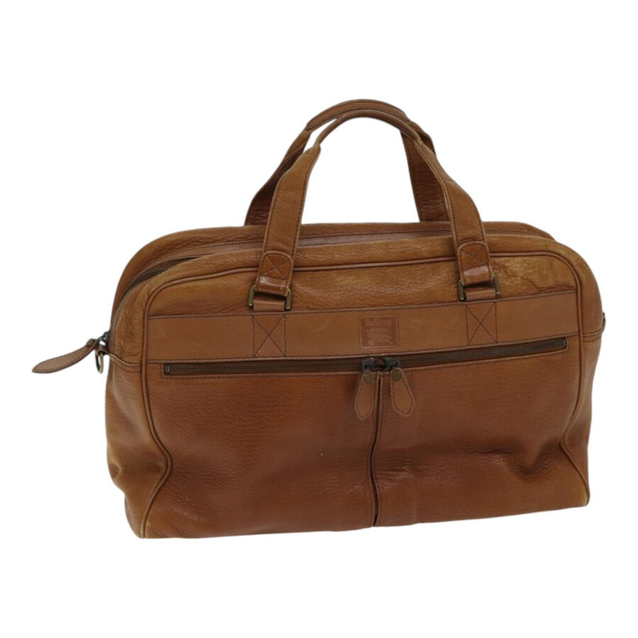 BurberrySs Boston Bag Leather Brown Auth bs17786 | Studio Nafay
