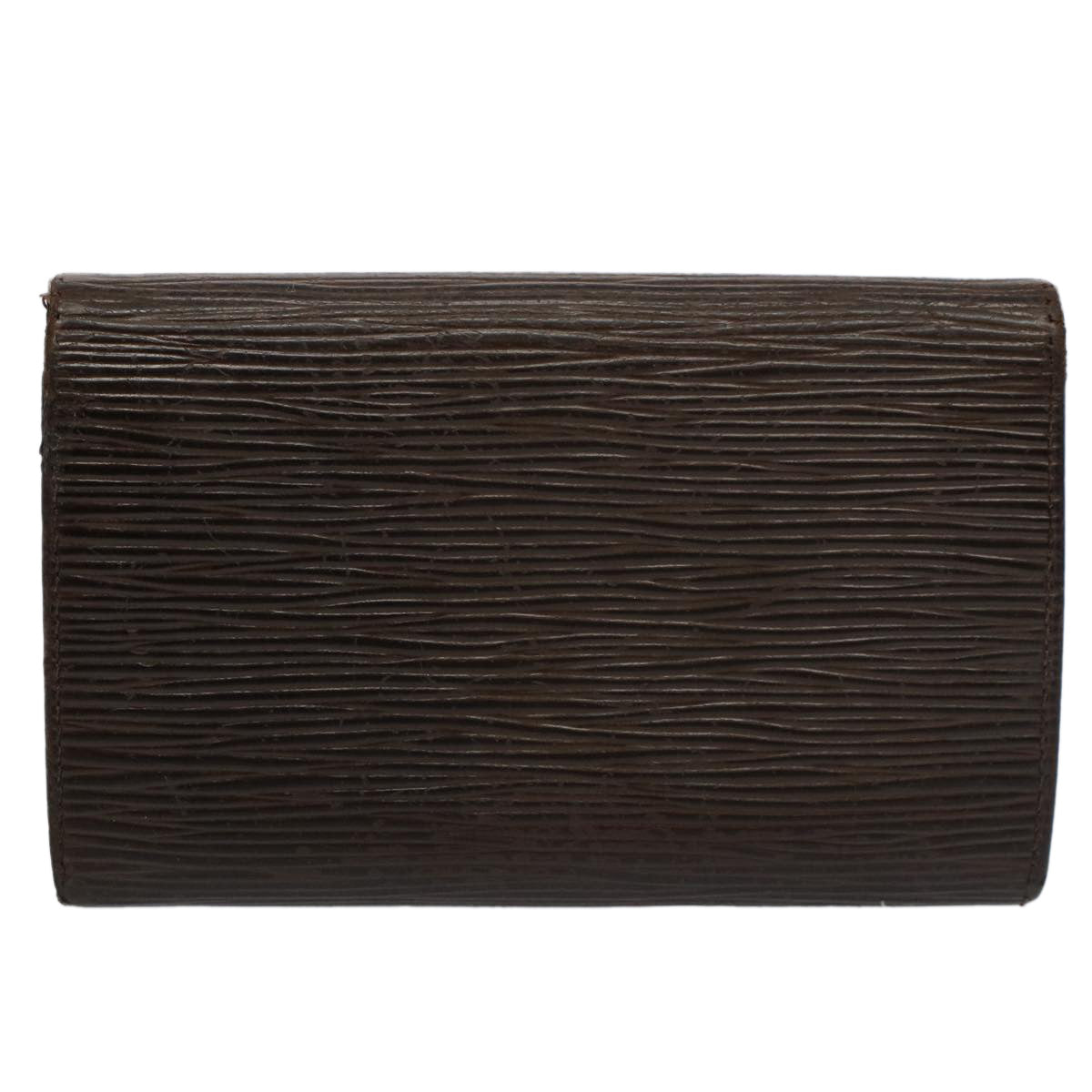 LOUIS VUITTON Epi Portefeuille Tresor Bifold Wallet Mocha LV Auth bs9491