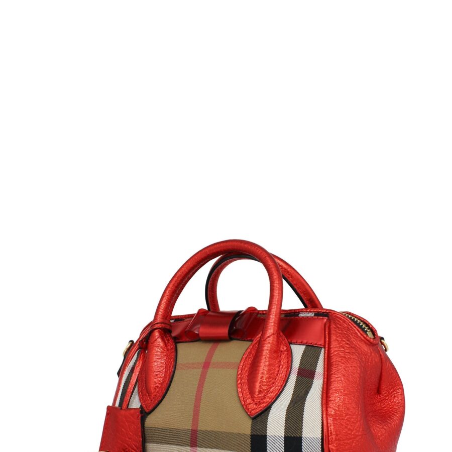 Blaze House Check Satchel Red | Studio Nafay