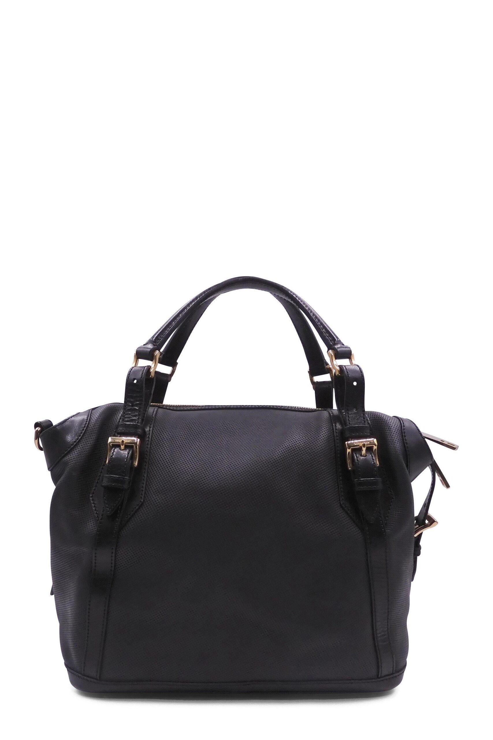 Perforated City Medium Ellers Bag Black