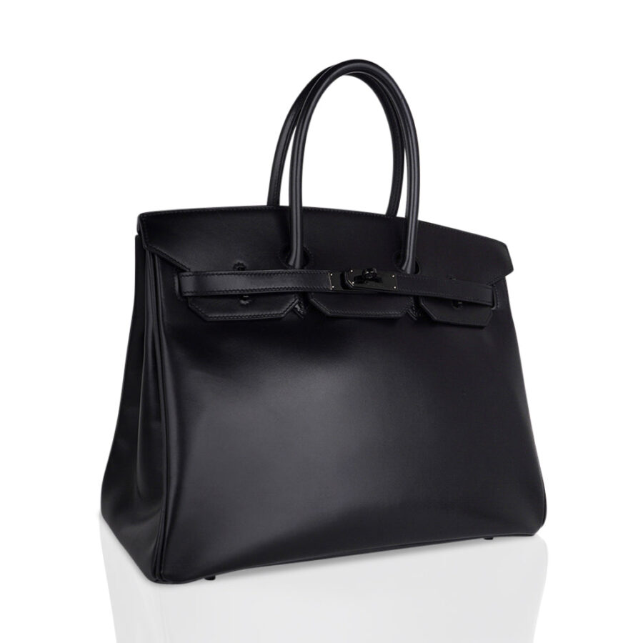Hermes Birkin 35 Bag So Black Box Leather Limited Edition Very Rare | Studio Nafay