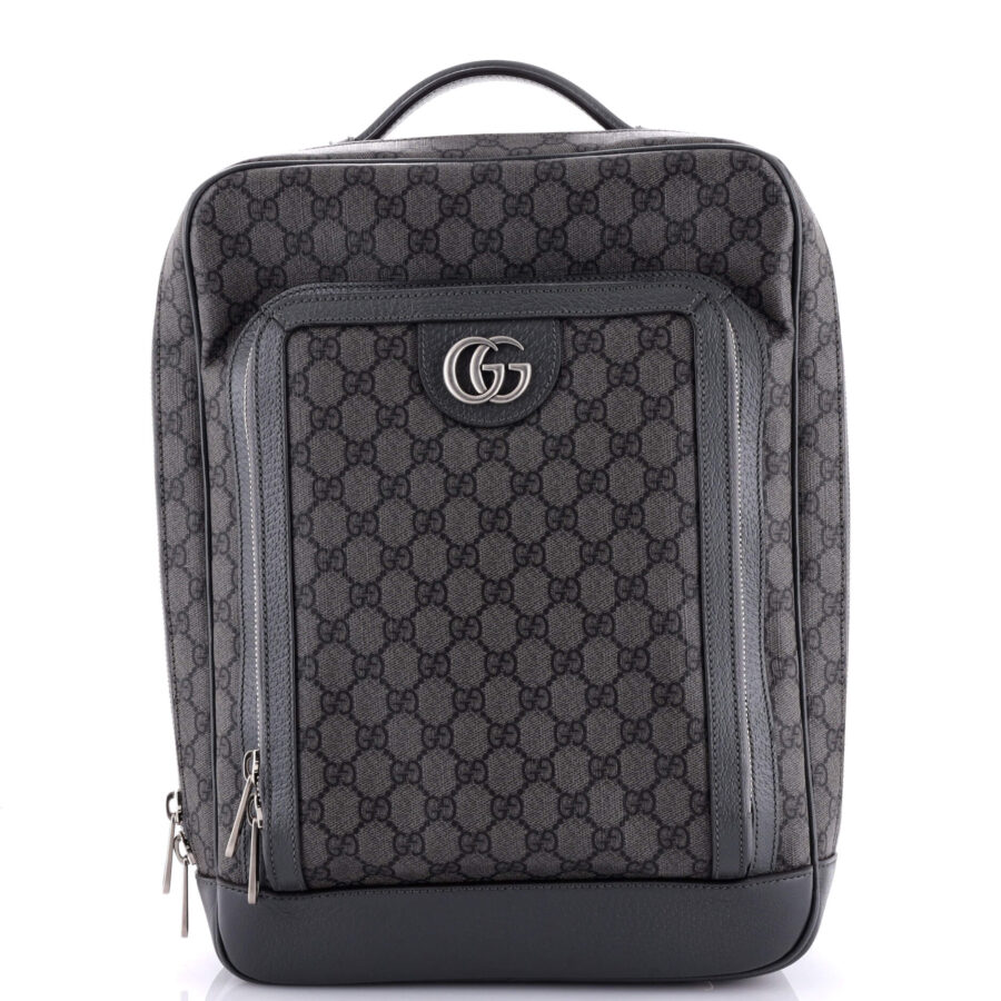 Ophidia Front Zip Pocket Backpack GG Coated Canvas Medium | Studio Nafay