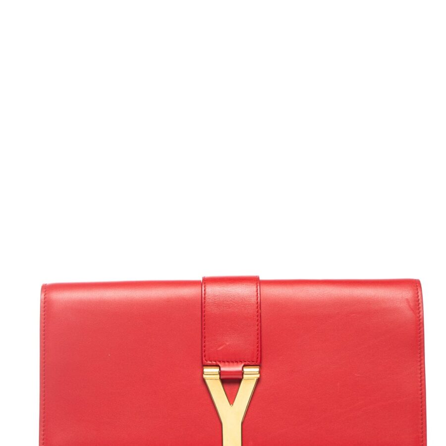 Saint Laurent Red Gold Clutch | Studio Nafay
