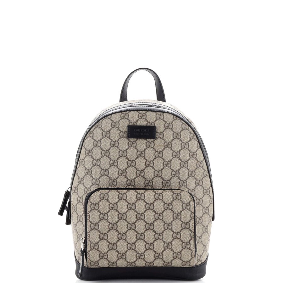 Zip Pocket Backpack GG Coated Canvas Small | Studio Nafay