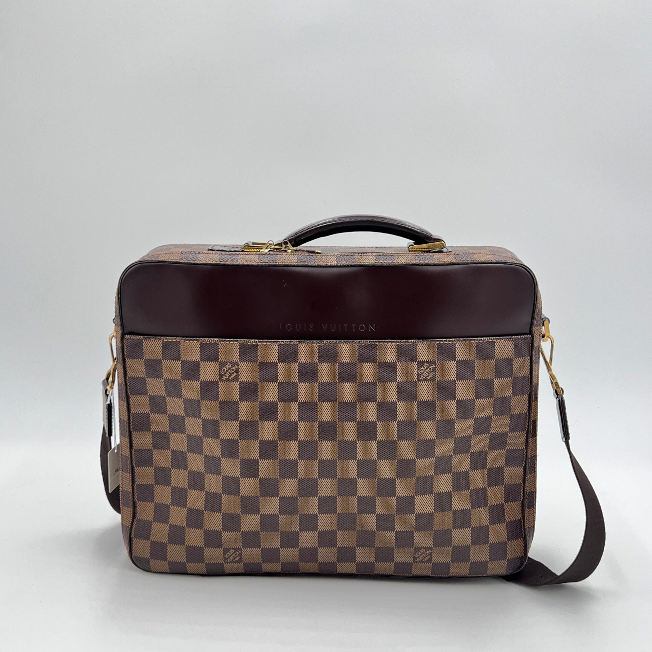 Louis Vuitton Damier Ebene Porte Ordinateur Sabana – Brown Briefcases, Bags AG201O