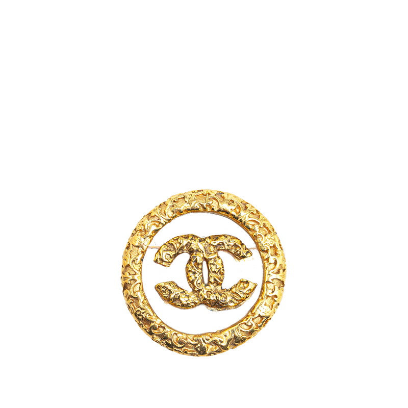 Chanel Gold-Plated Coco Mark Lava Brooch Plastic 03A Classic Flap Tote | Studio Nafay
