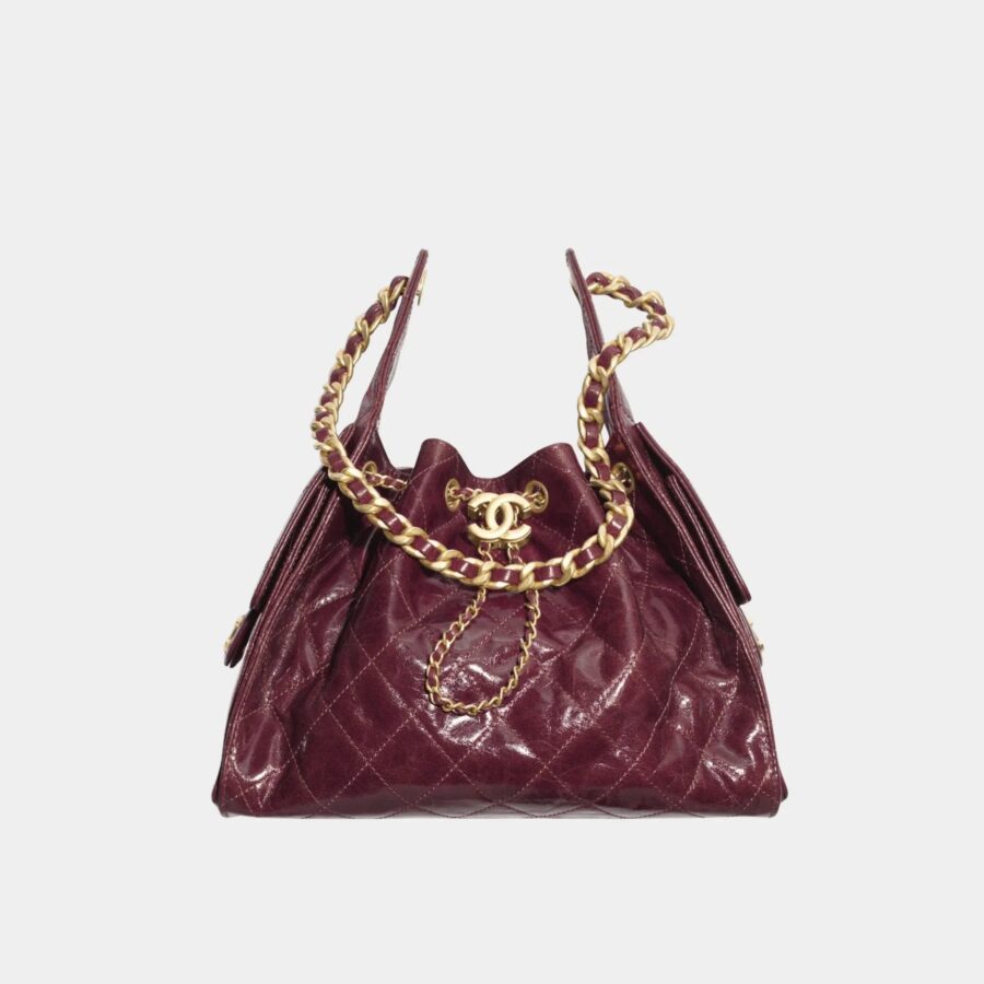 Chanel 25 Small Handbag Calfskin & Gold Tone Metal | Studio Nafay