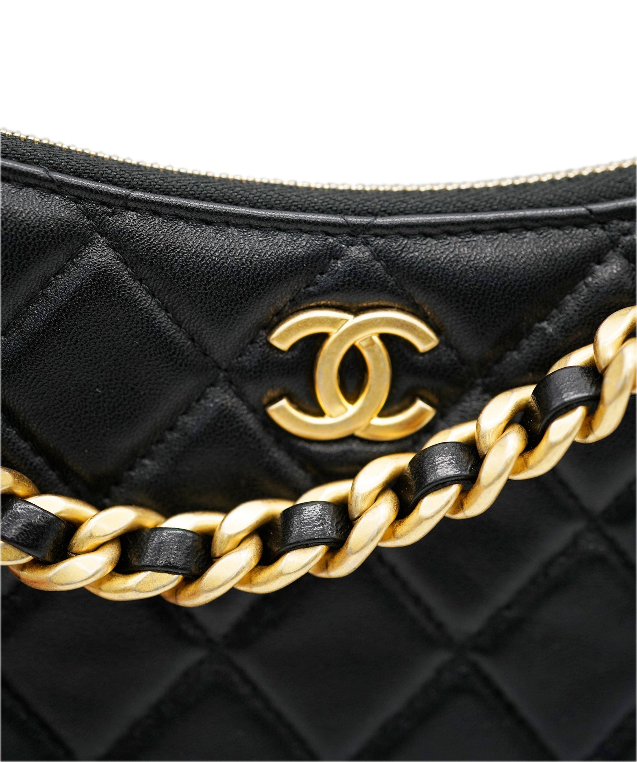 Chanel Mini Lambskin Black Crossbody Bag 2