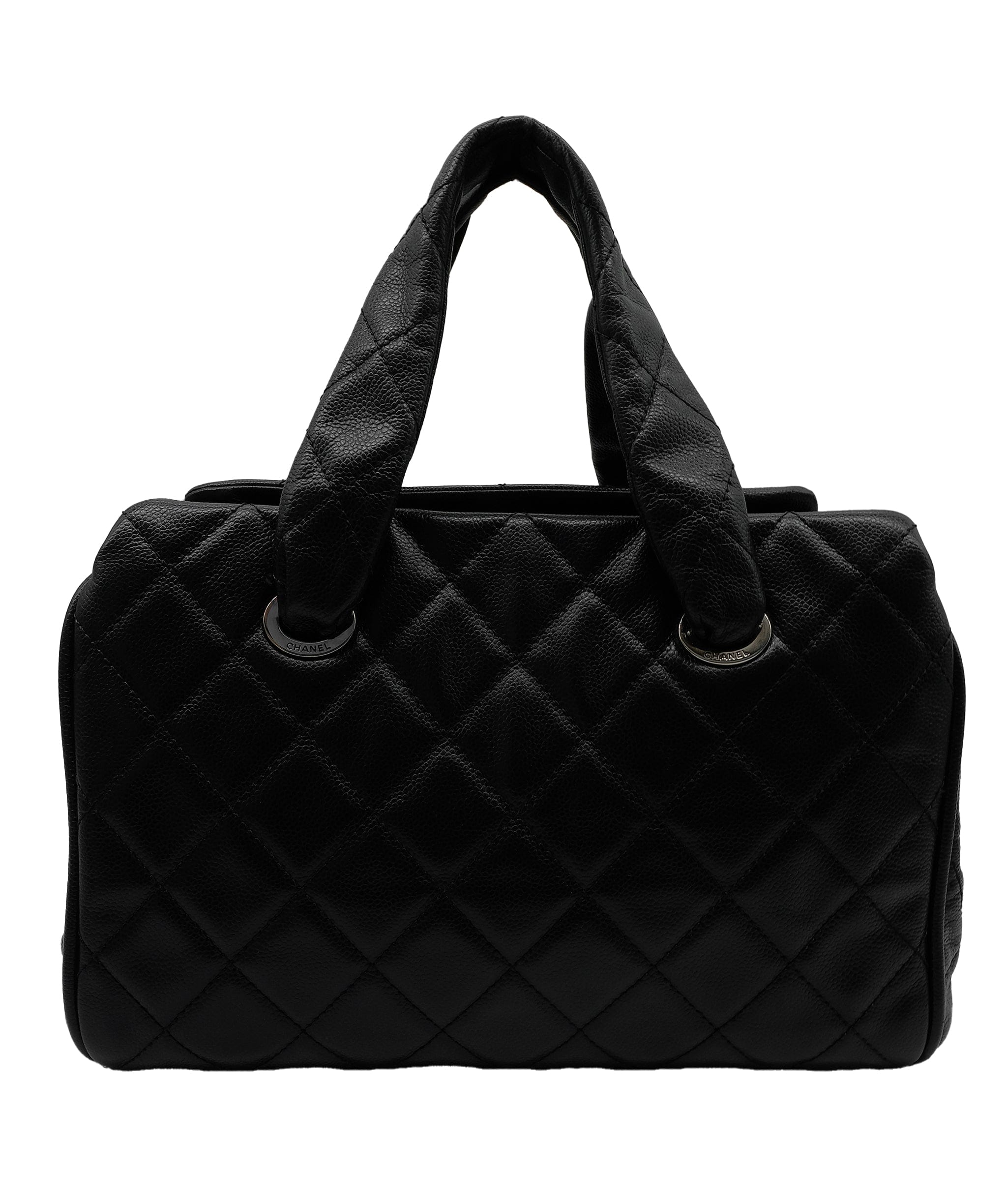 Chanel Caviar Leather Blue Handbag